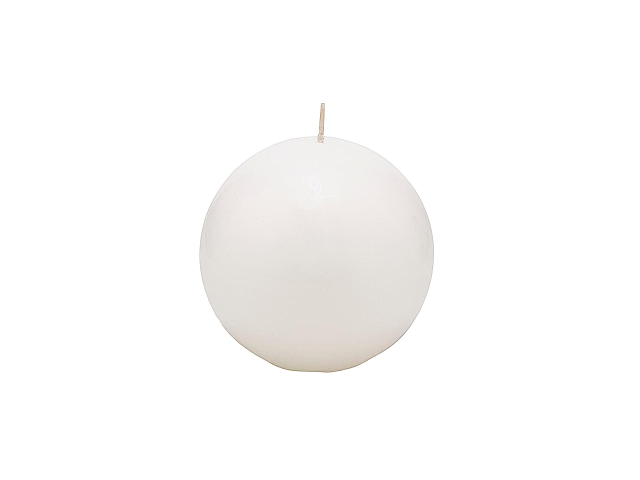 Candela sfera 10cm bianca 613172.10