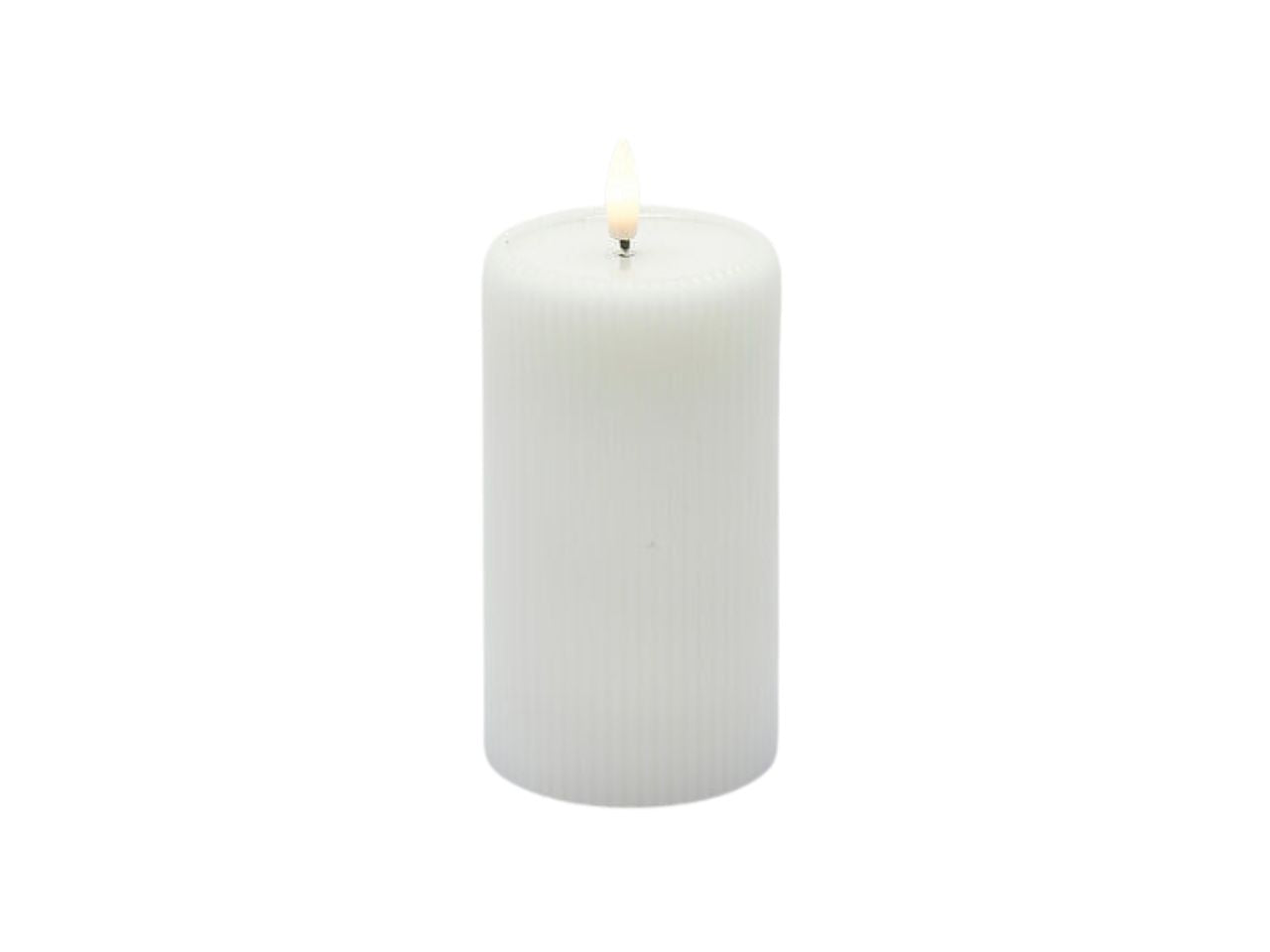Candela led lounge moccolo h.13xd.7,5cm ip20 bianca