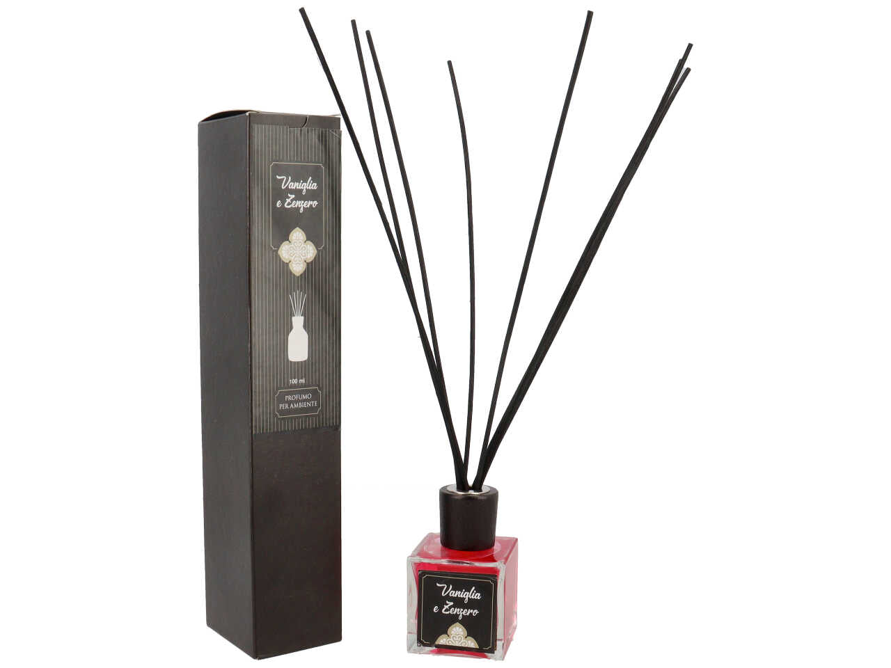 Profumatore per ambienti con bacchette 100ml vaniglia e zenzero