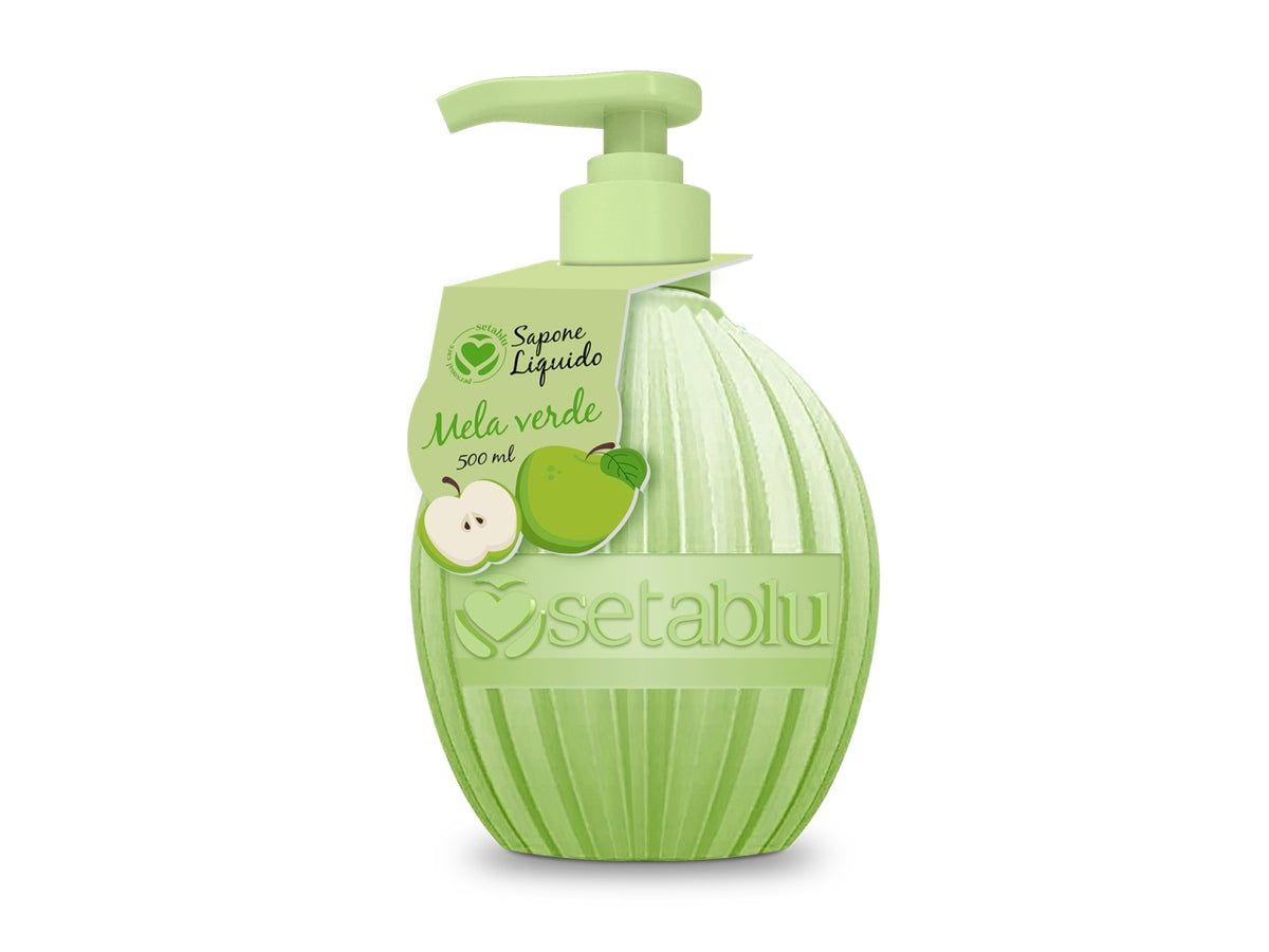 Sapone liquido rotondo 500ml - mela verd