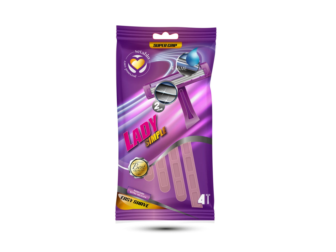 Rasoio donna 2 lame 4 rasoi