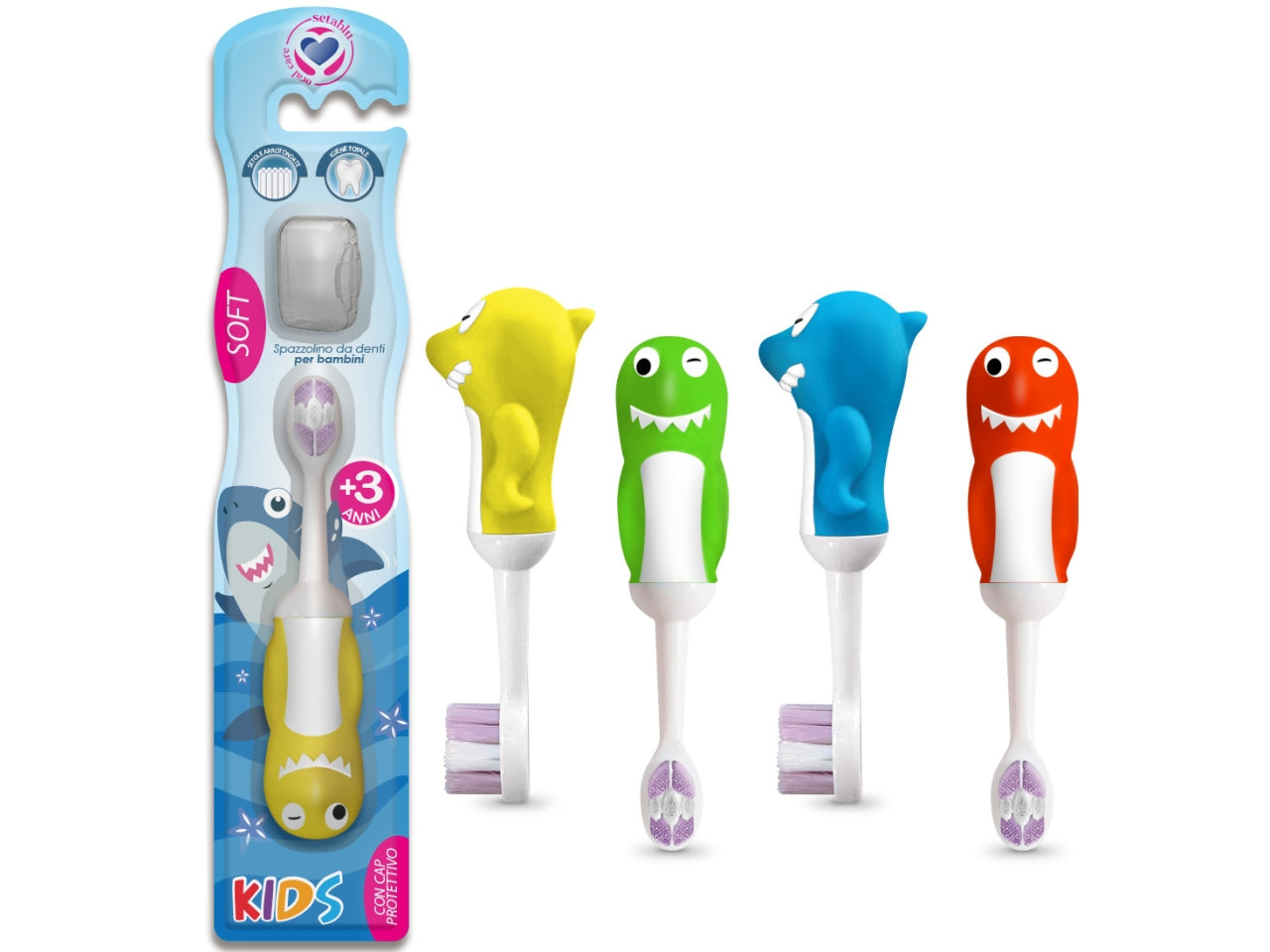 Spazzolino denti baby squalo