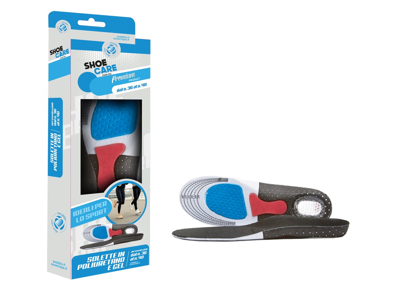 Solette poliuretano + gel 40-46