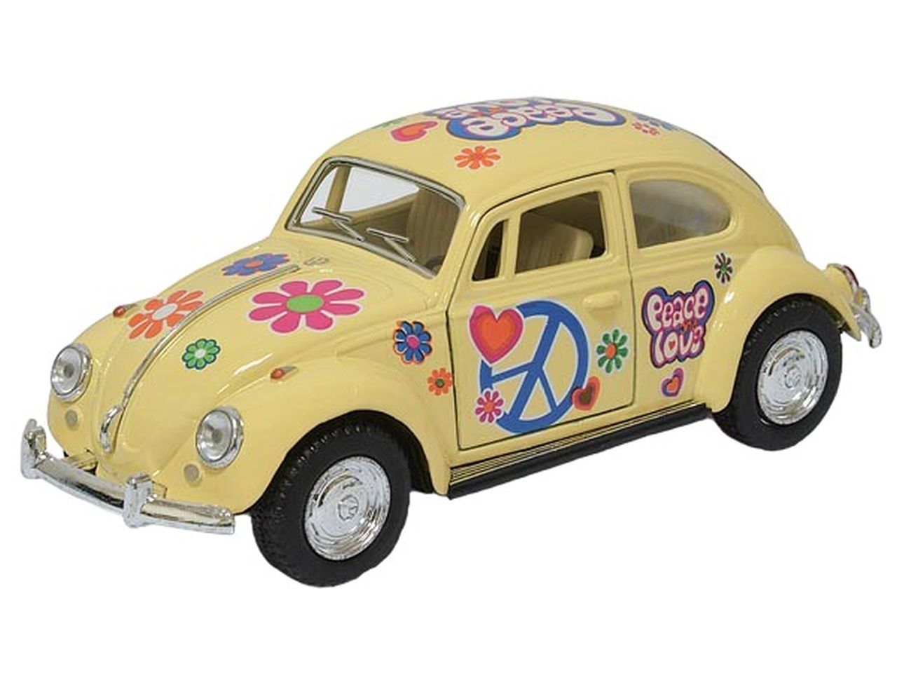 Auto volkswagen classic beetle con stampe