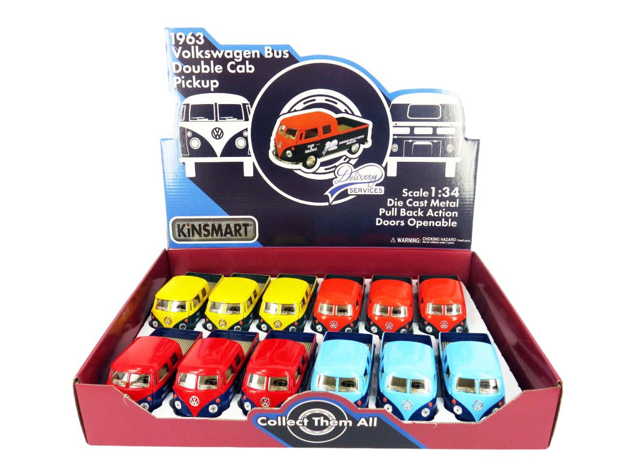 Vw bus d/cab pick-up die-cast 17917