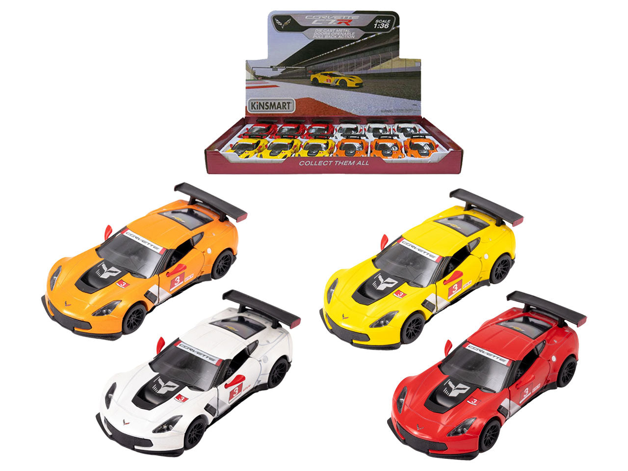 Auto corvette c7 race die-cast 17876