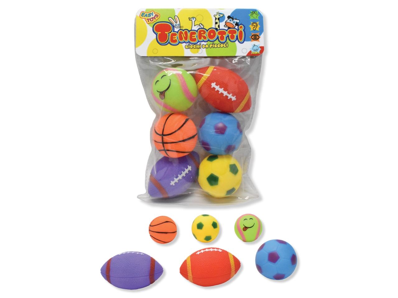 Tenerotti la confezione contiene 6 palle sport