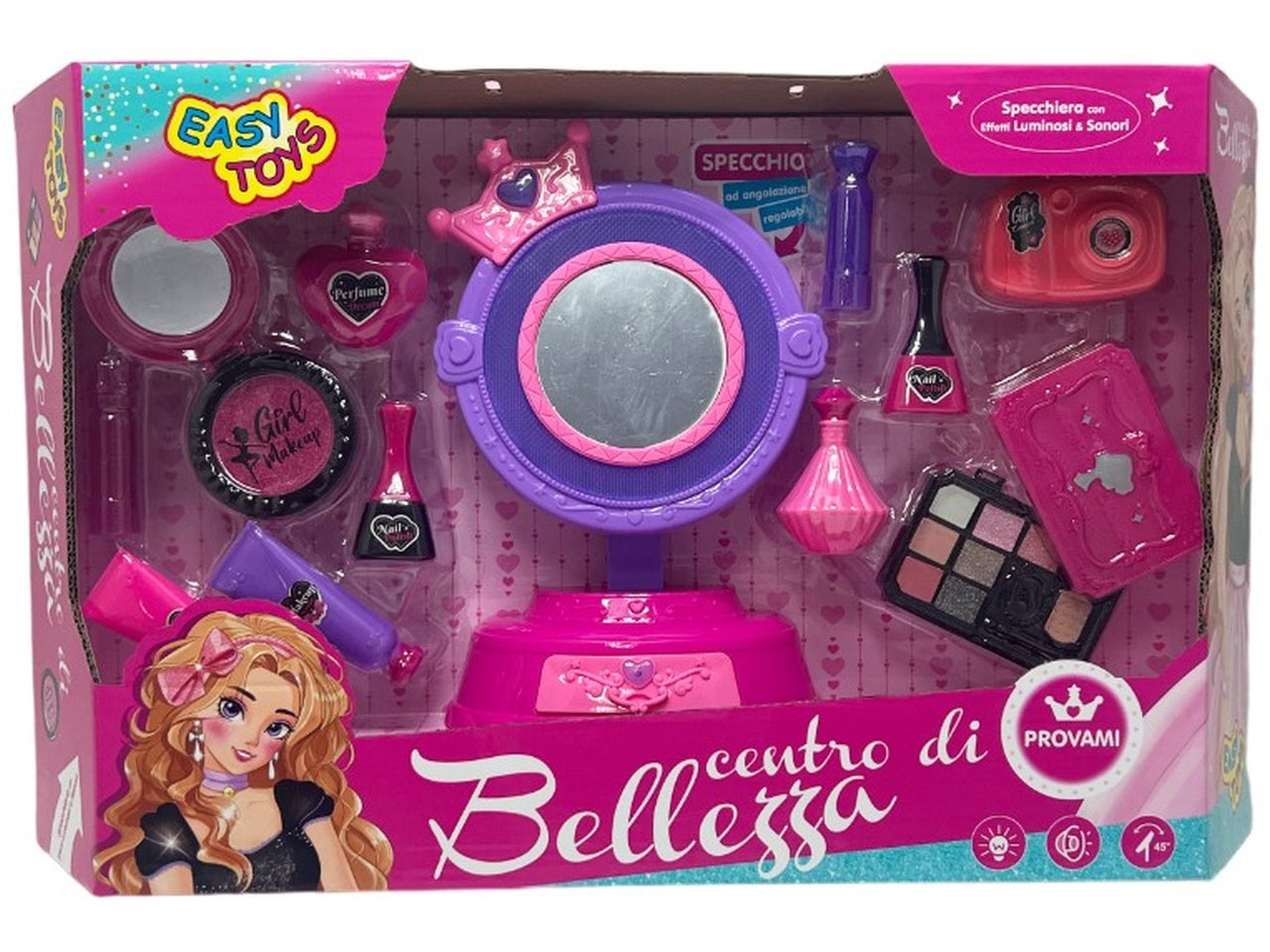 Specchiera luci e suoni con accessori