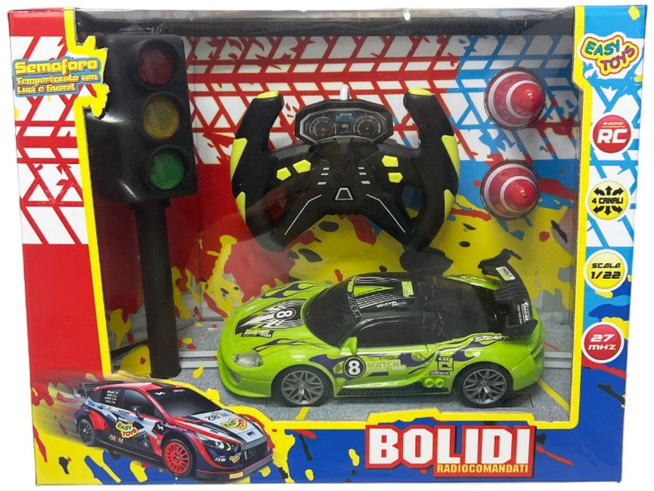 Auto rally radiocomando 1:22 con semaforo