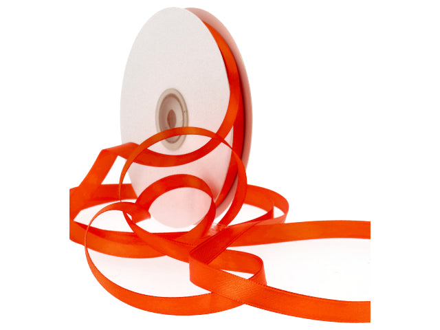 Doppio raso arancione brill.10mm.50mt. d1014