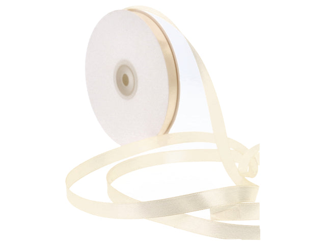 Doppio raso avorio 10mm. 50mt. d1002