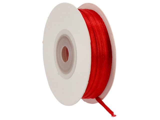 Doppio raso rosso 3mm.50mt. d0316