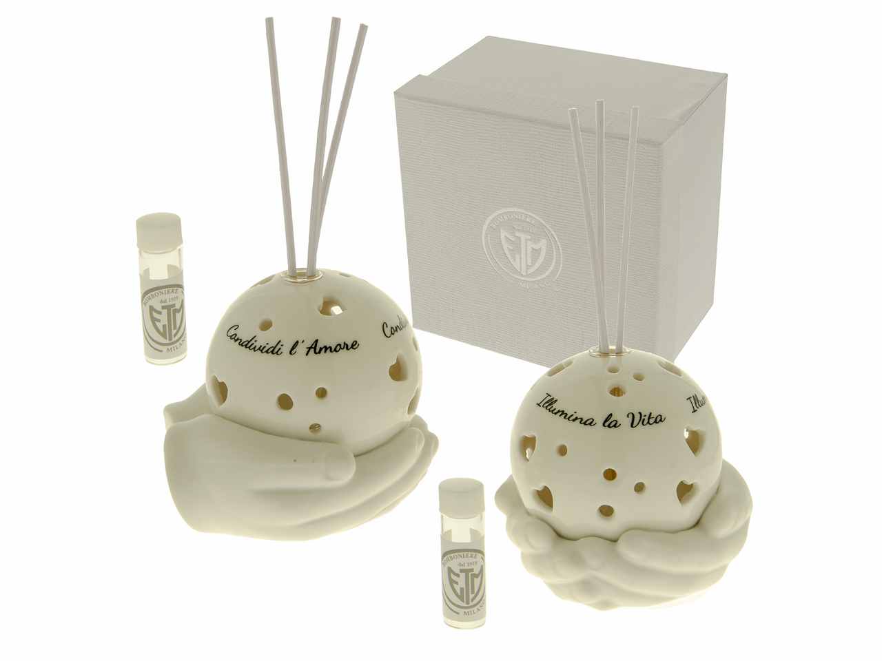 DIFFUSORE CON ILLUMINAZIONE LED 10XH10CM