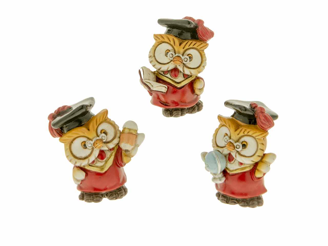 Figura gufo dottorando h5cm