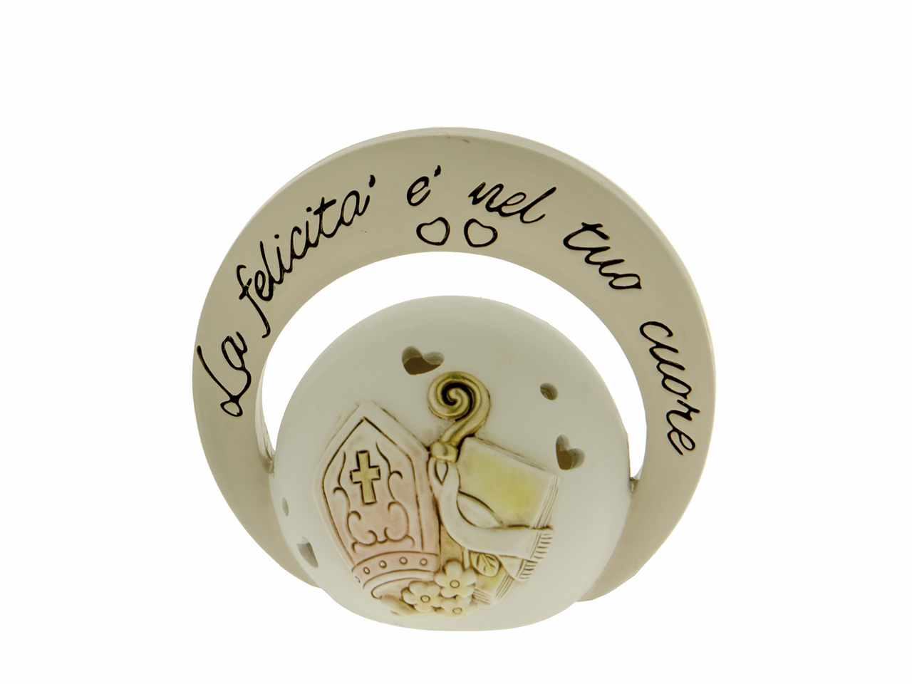 Icona iride con led per cresima 10cm