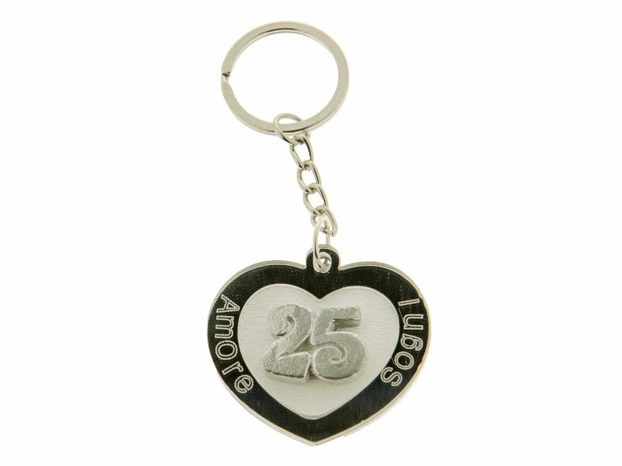 Porta chiavi flash cuore 25Â° 4,5cm.