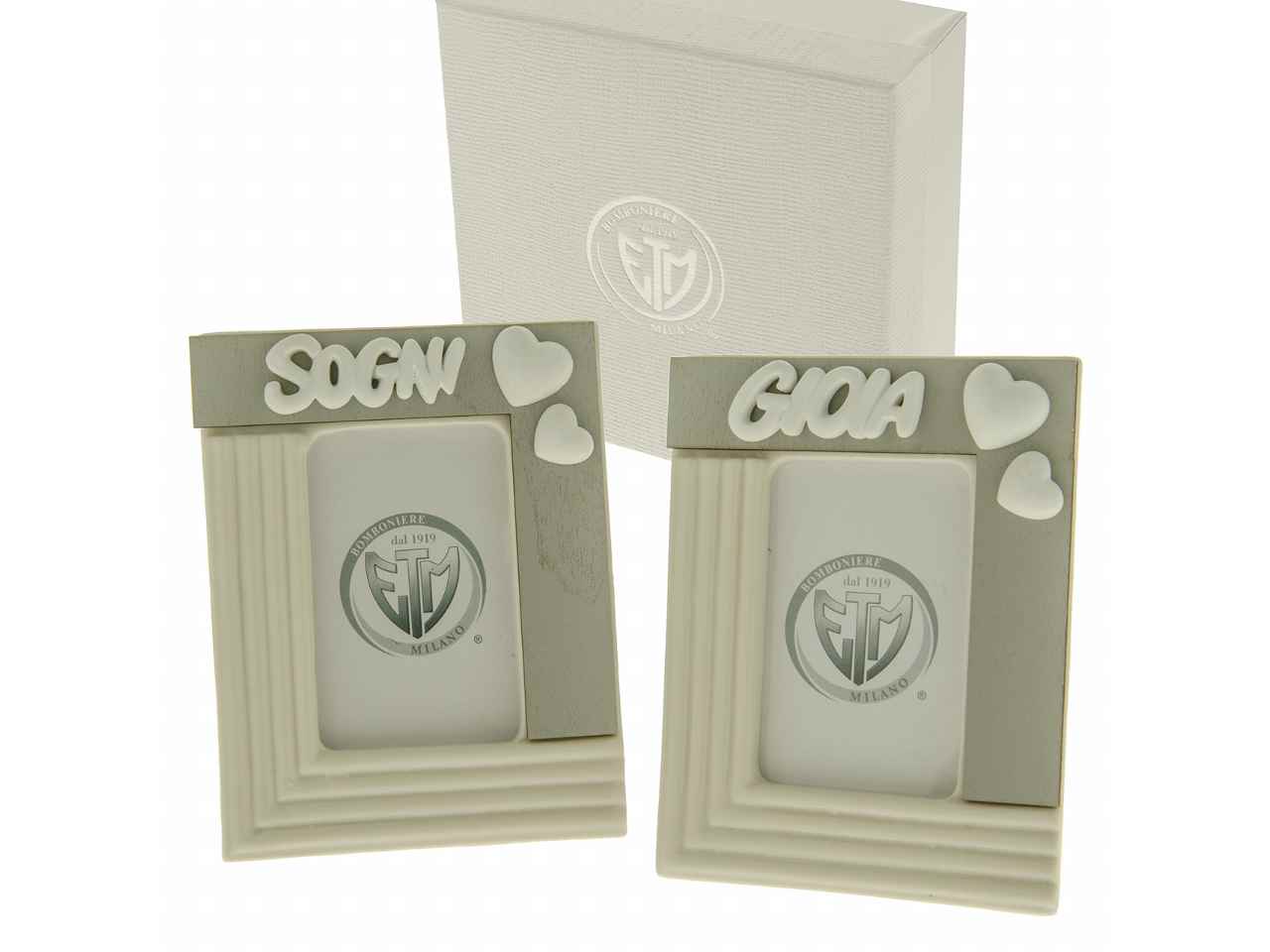 Porta foto cuoricini  10xh13cm