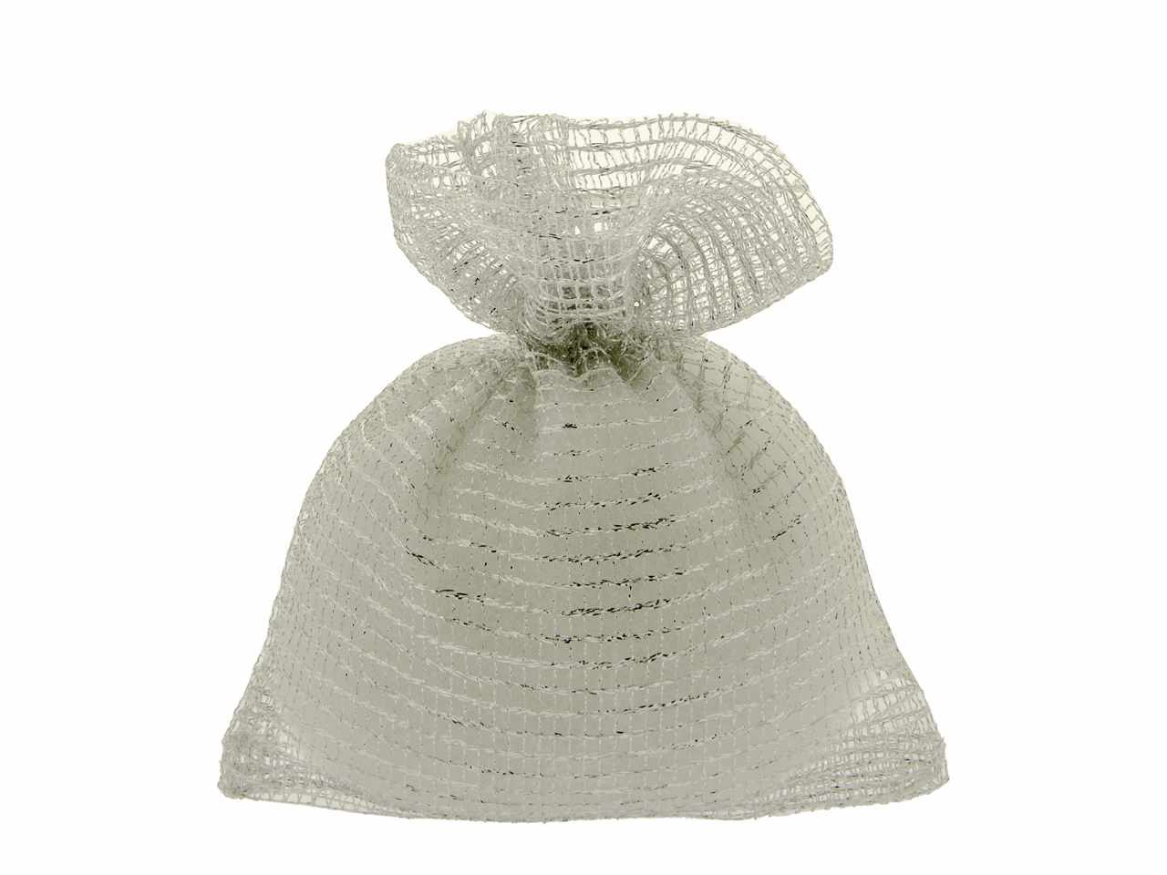 SACCHETTO SCINTILLA COLORE SILVER 8X10CM