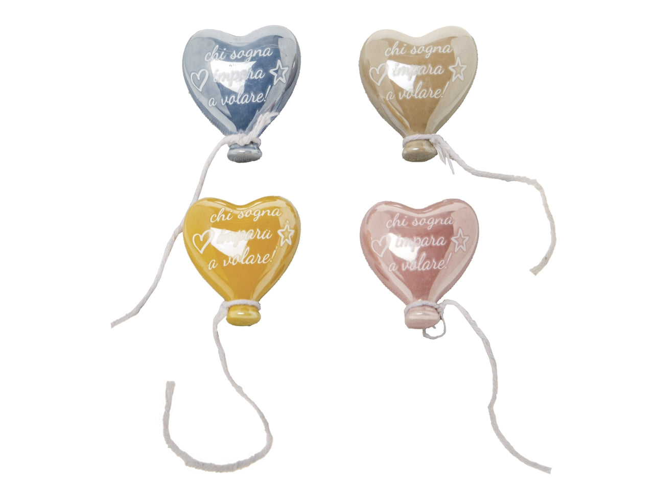 Volo balloon magnete misura 5cm in 4 colori assortiti