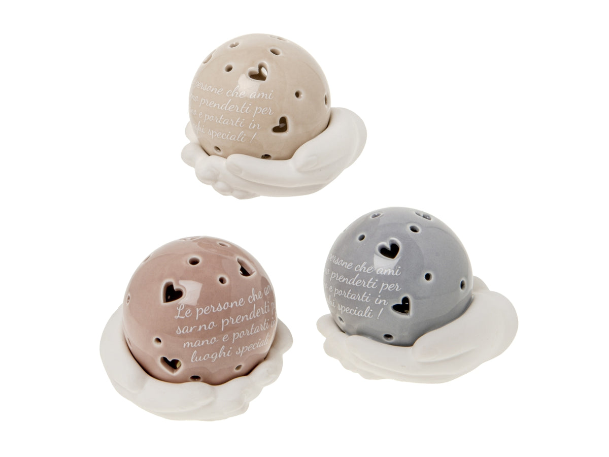 Especial sfera con led misura 9cm in 3 assortimenti