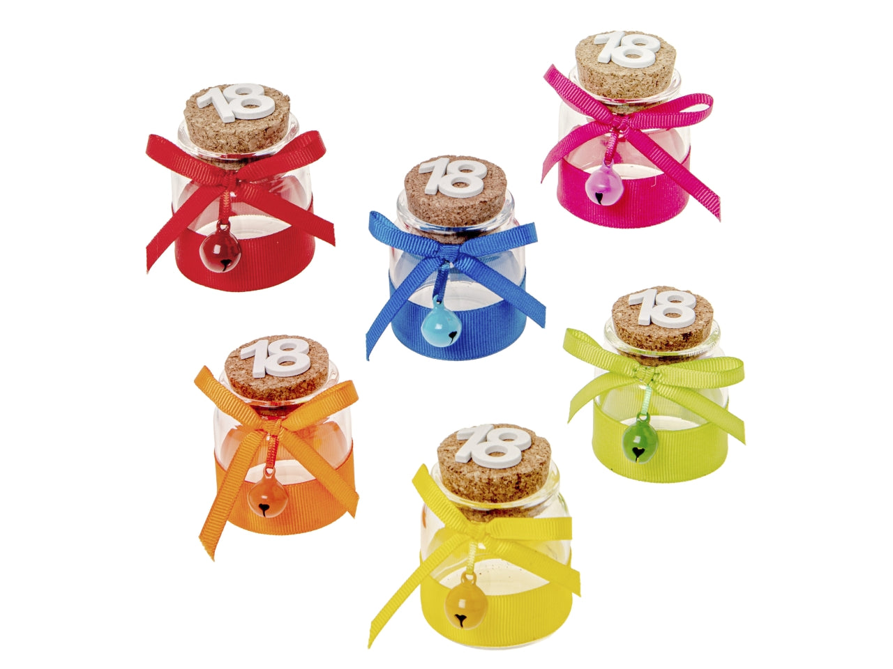 Box 18Â° barattolo misura h.6cm in 6 assortimenti