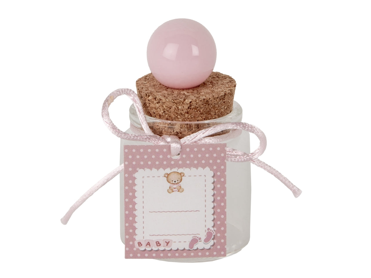 Ball barattolo h.8cm baby rosa