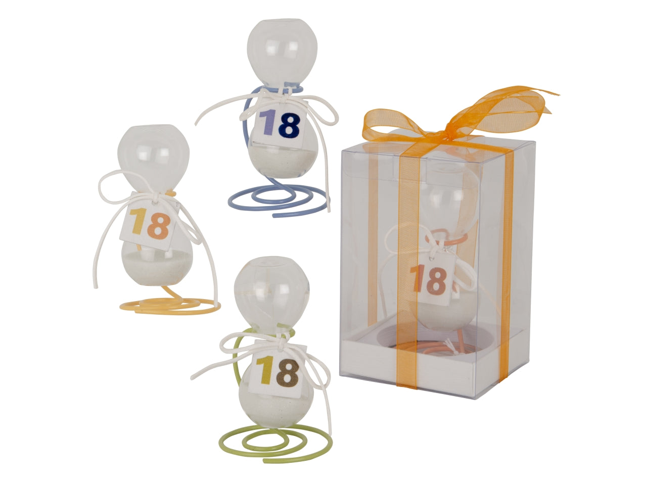 Time clessidra 18esimo h.11cm 4 assortimenti