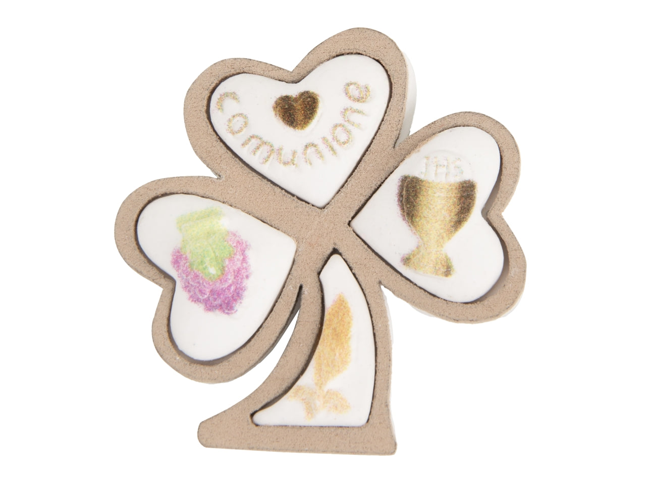 Gesso trifoglio comunione 4cm