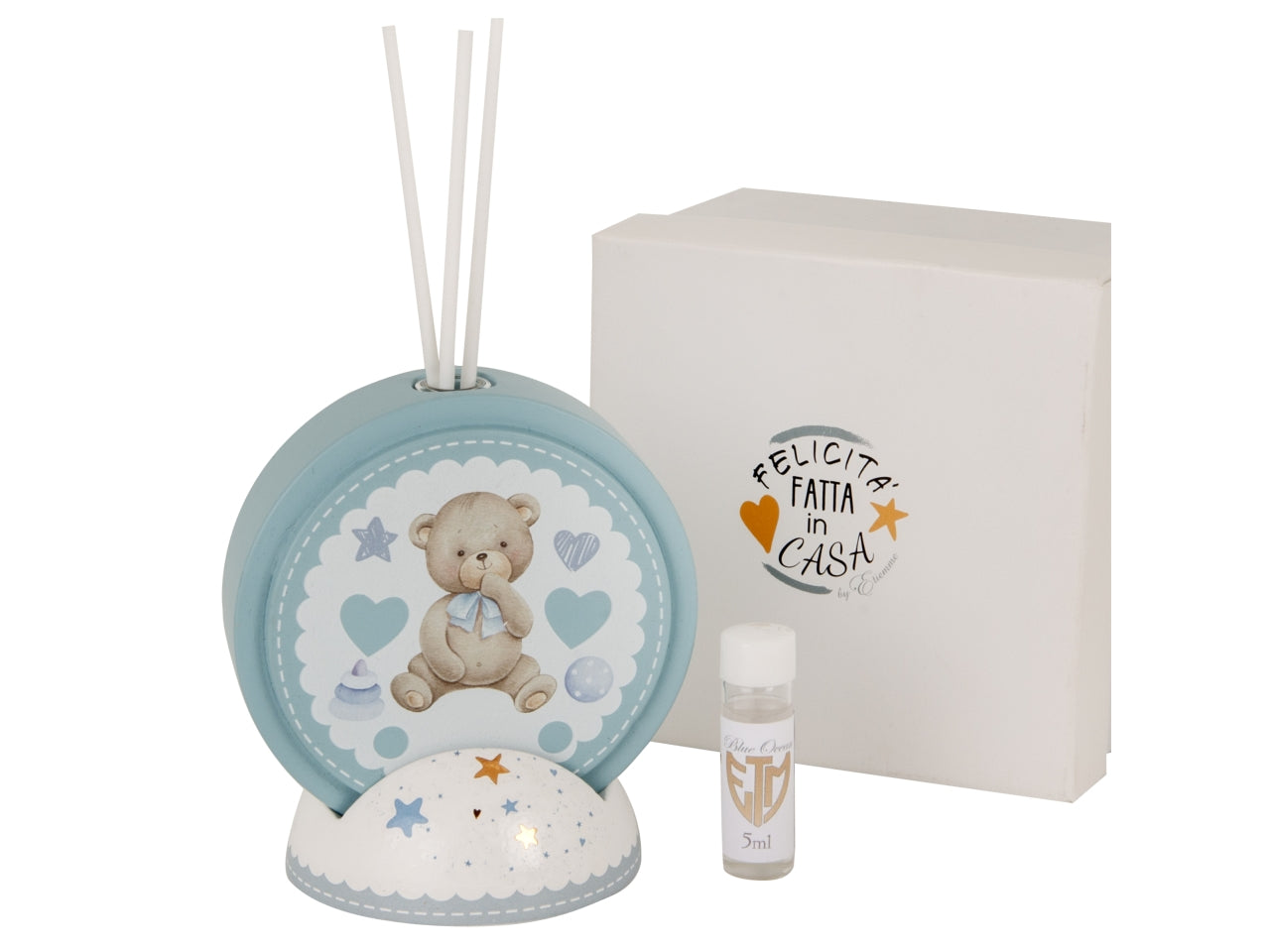 Pittura diffusore baby cielo h.11cm