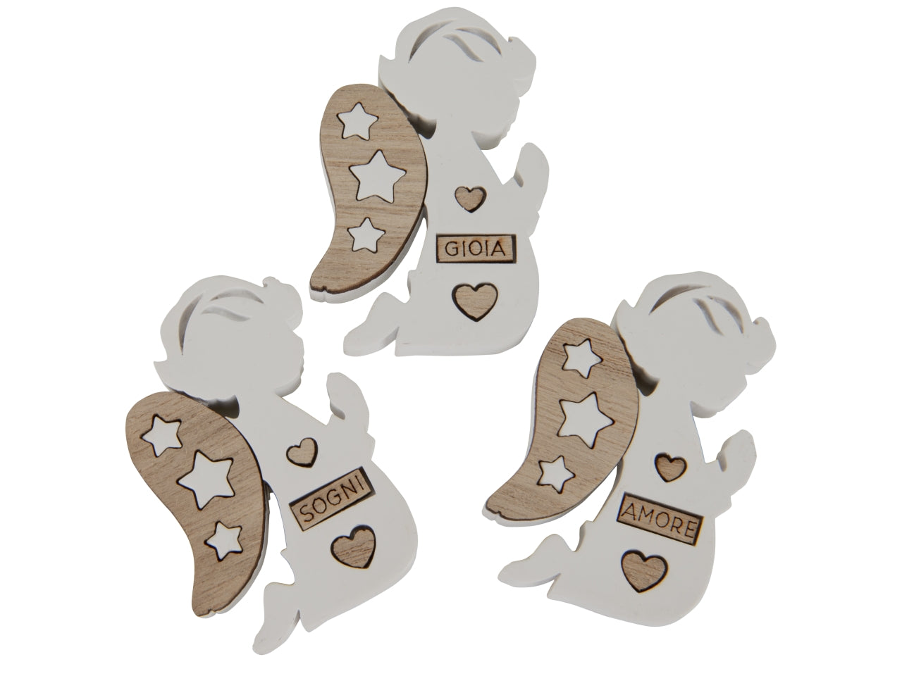 Decorus angelo magnete 6cm 3 assortimenti