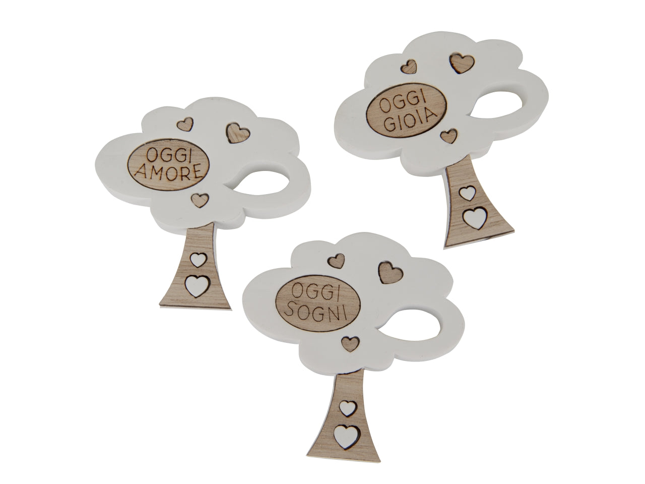 Decorus albero magnete 6cm 3 assortimenti