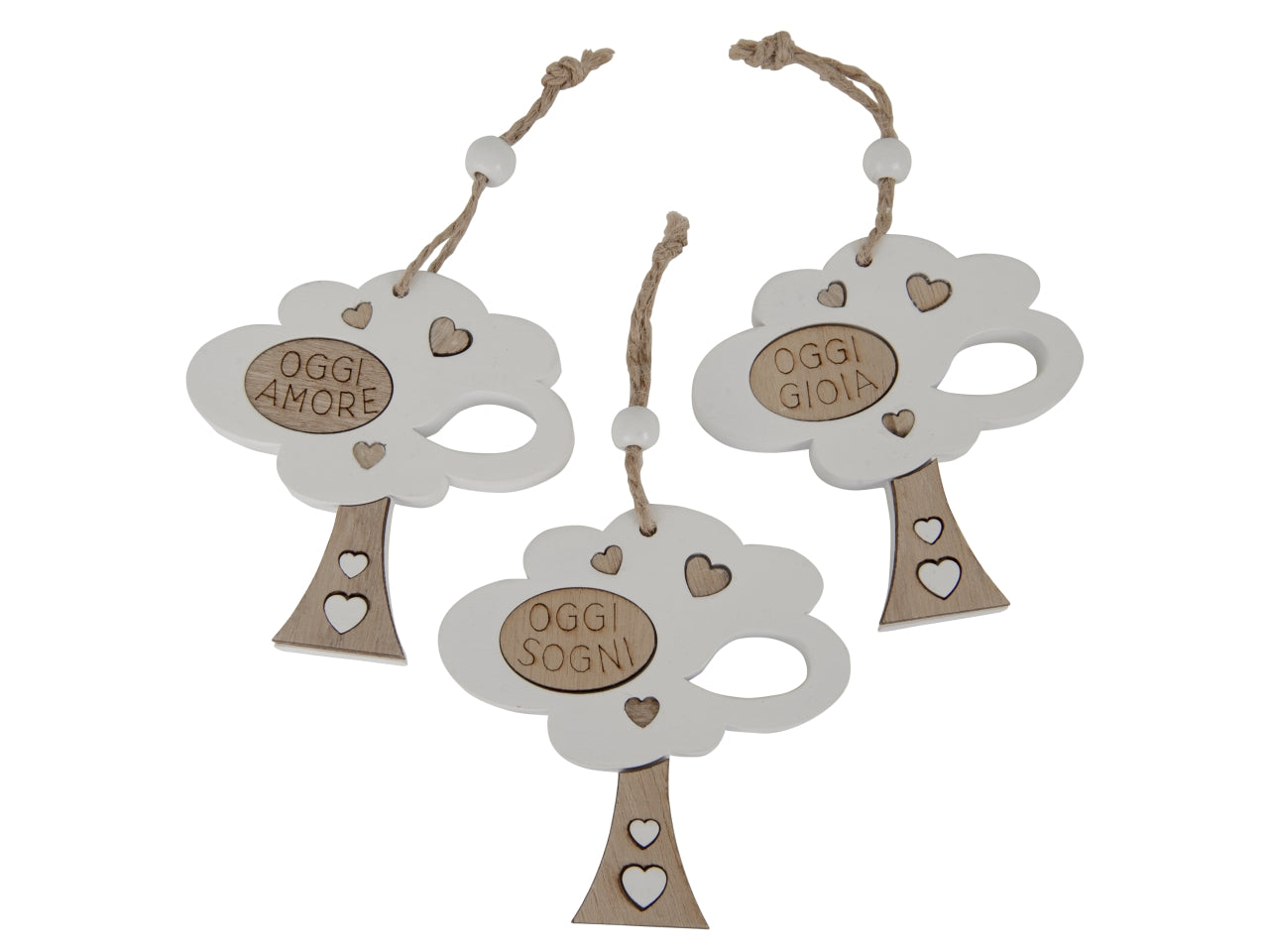 Decorus albero 8cm 3 assortimenti
