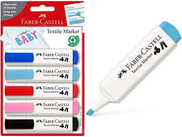 Marcatore assortiti tratto 1mm-2mm-5mm 5 pezzi