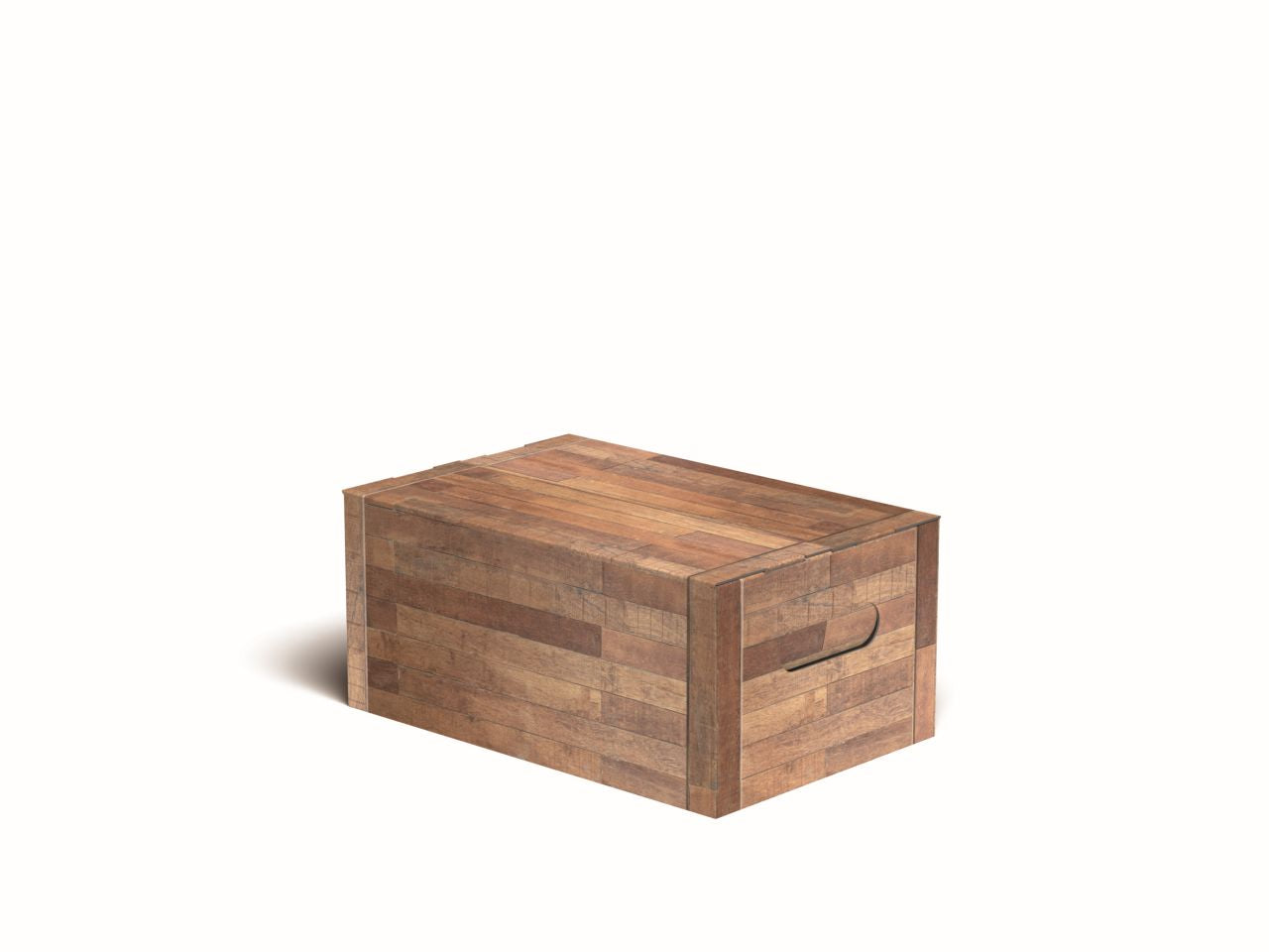 Scatola regalo 33x22x15cm per prodotti enogastronomici con fondo rinforzato e stampata effetto legno