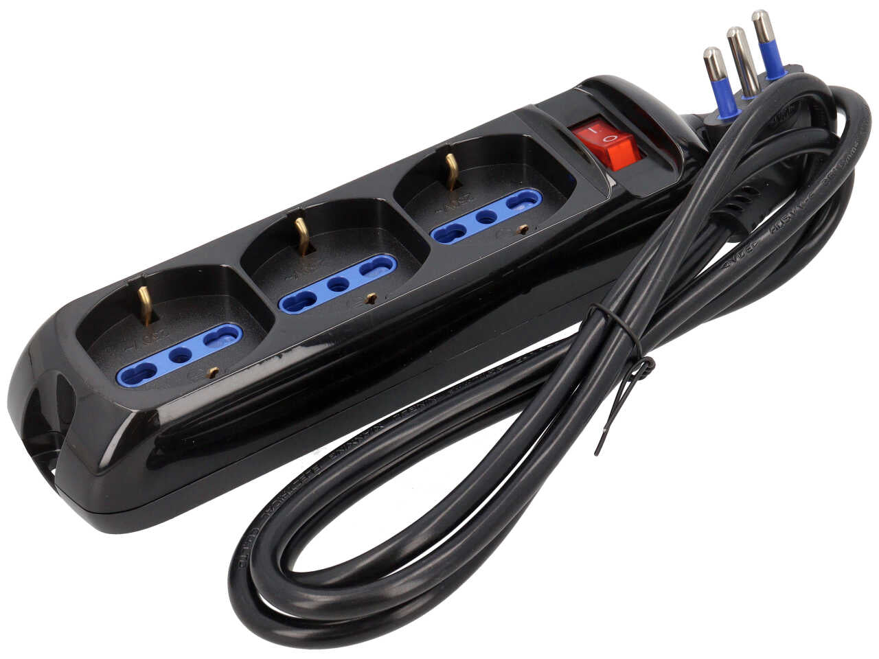 Presa bipasso3+schuko 1.5mt 8160/n