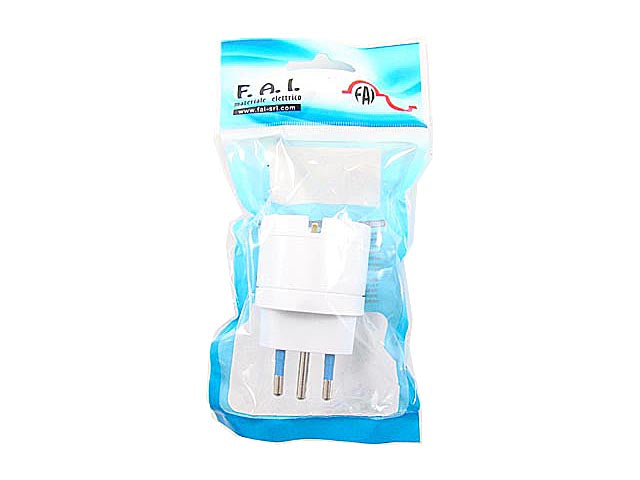 Adattatore shuko bianco 8013/f