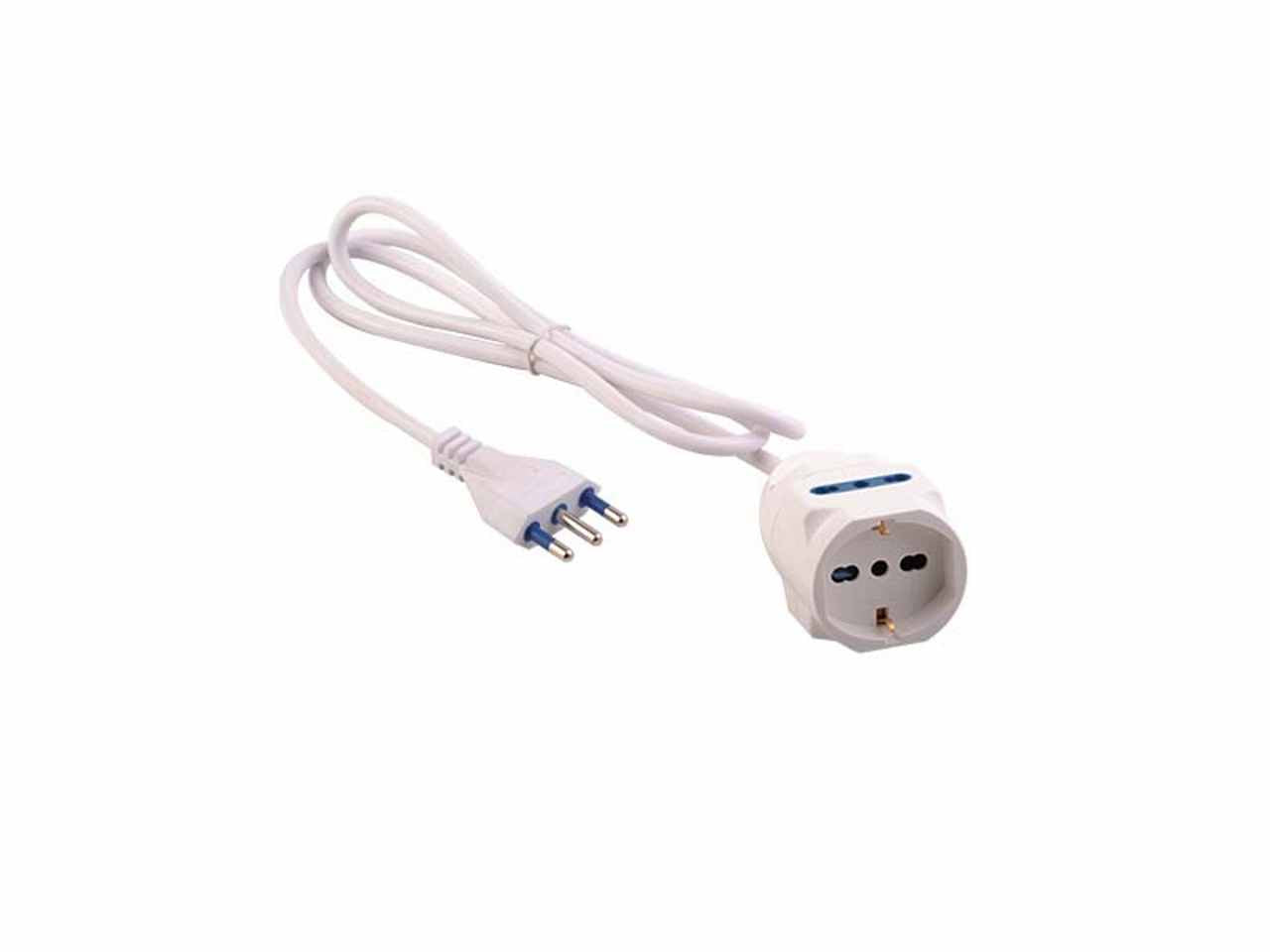 Spina 2p+t presa schuko+2prese bip 8172