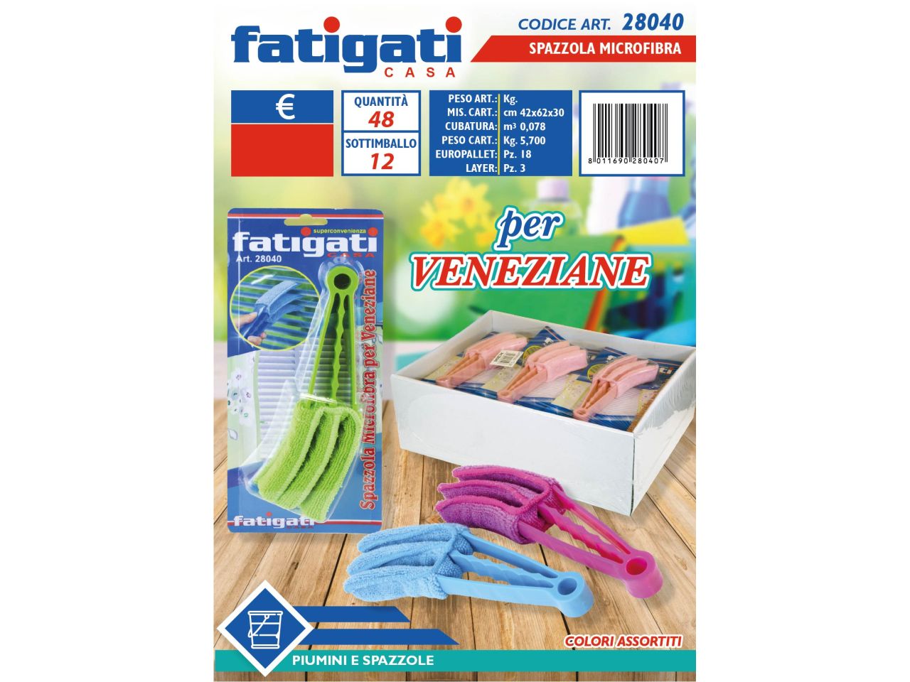 Spazzola microfibra per veneziane