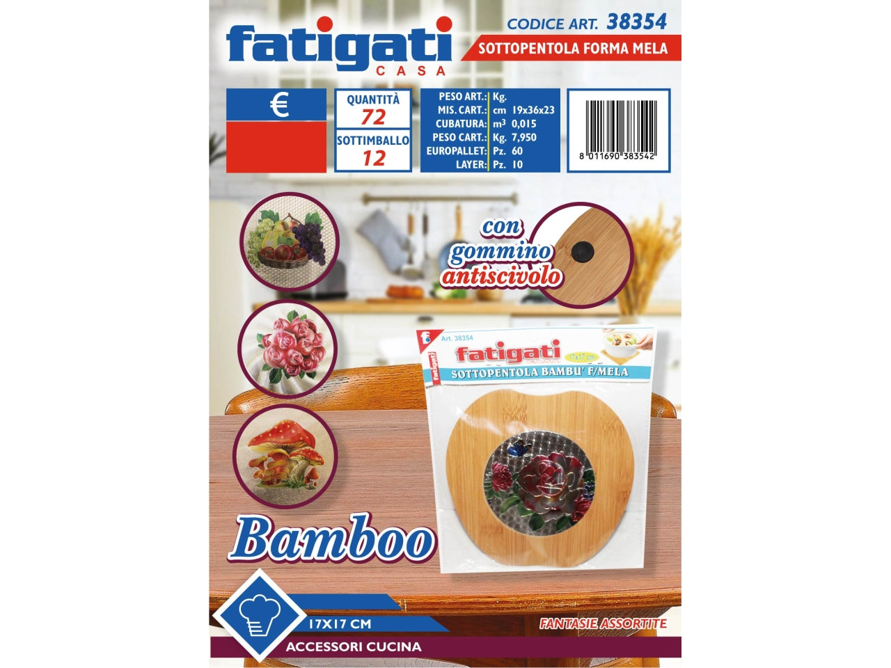Sottopentola bamboo $