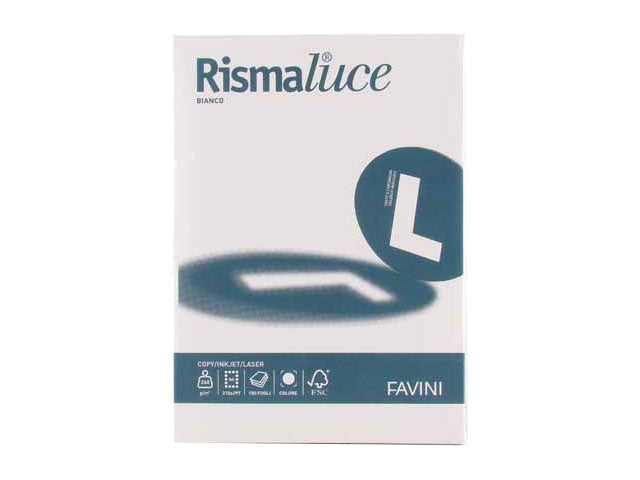 Risma fogli A4 Favini in colore bianco 210x297mm 240gr