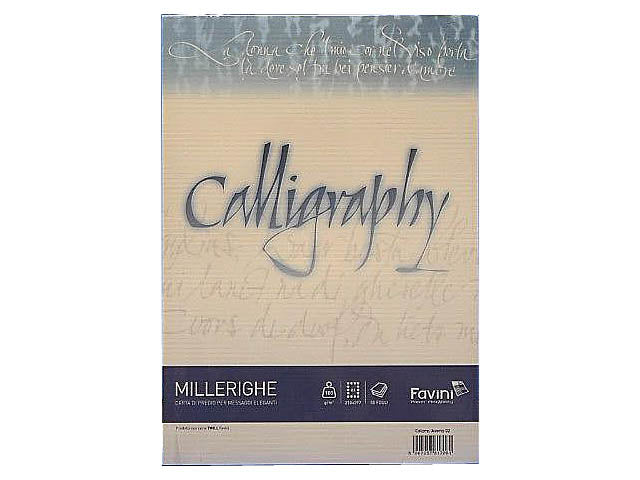 Fogli di carta mille righe colore avorio formato A4 100gr