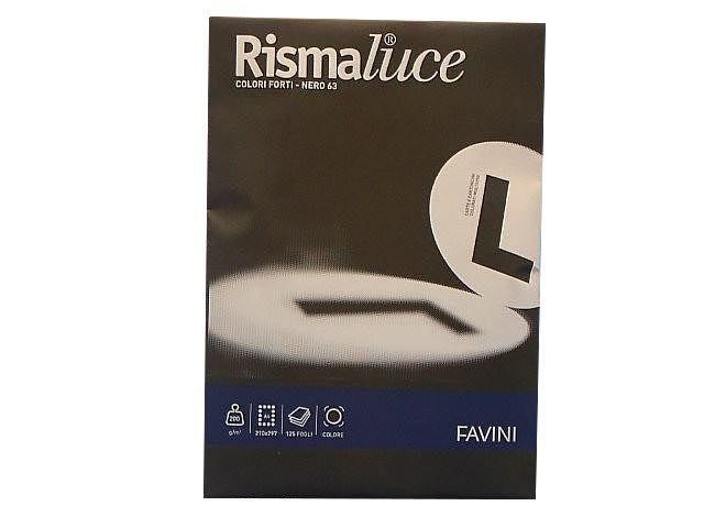 Risma fogli A4 Favini in colore nero 210x297mm 200gr
