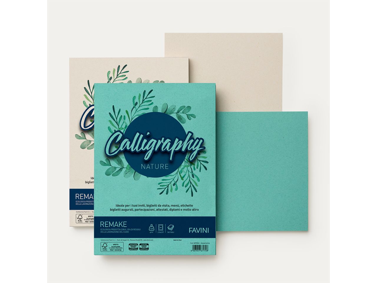 Carta calligraphy nature remake scoglio 250gr 50 fogli 21x29,7cm