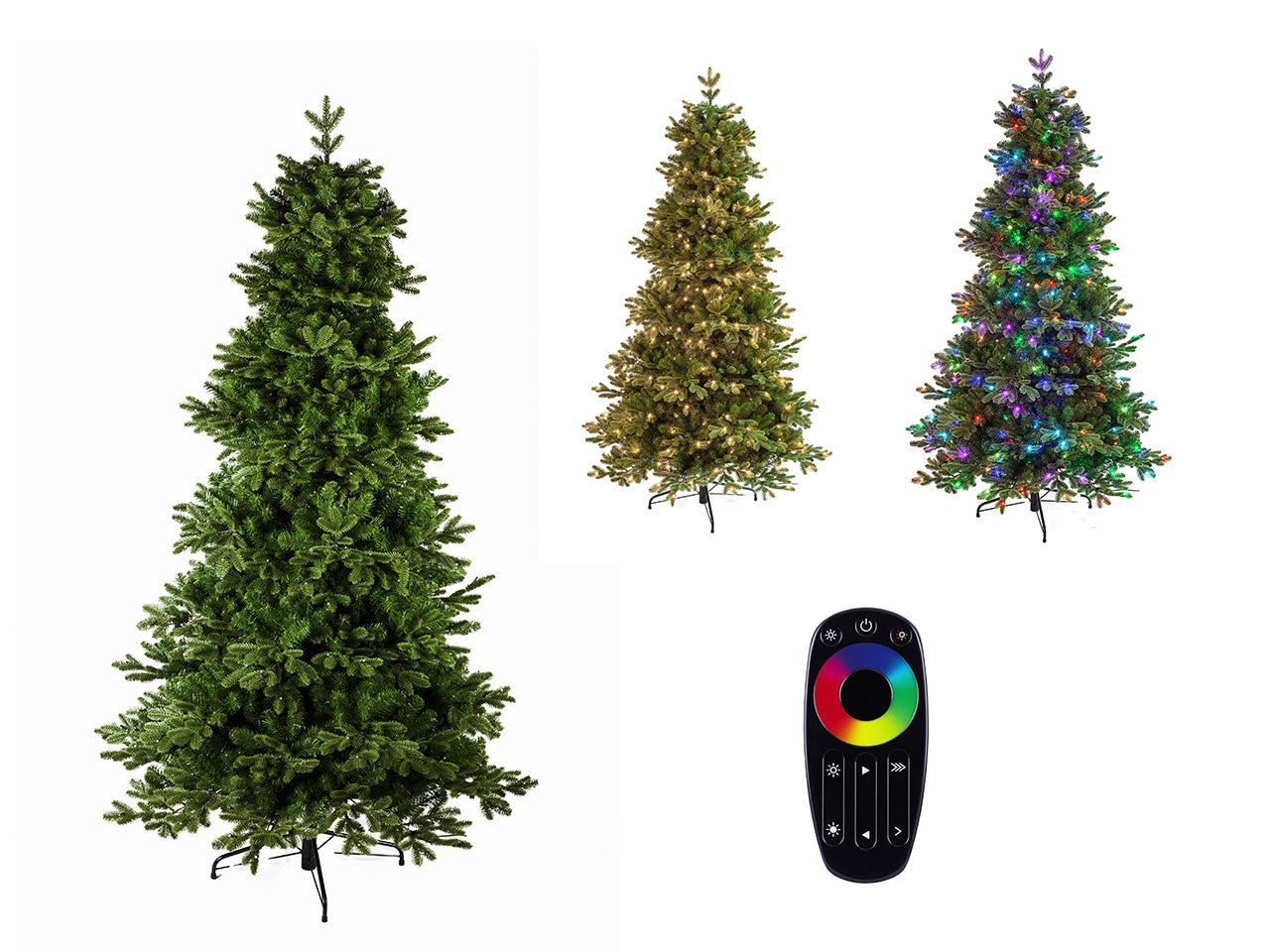 Albero di Natale poly king peak bluetooth 210cm diametro 124cm 3231 punte