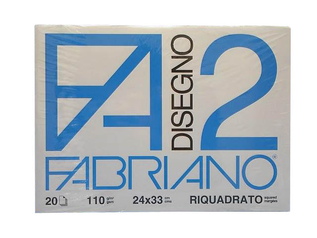 Album riquadrato da disegno FA2 20 fogli 24x33cm 110gr