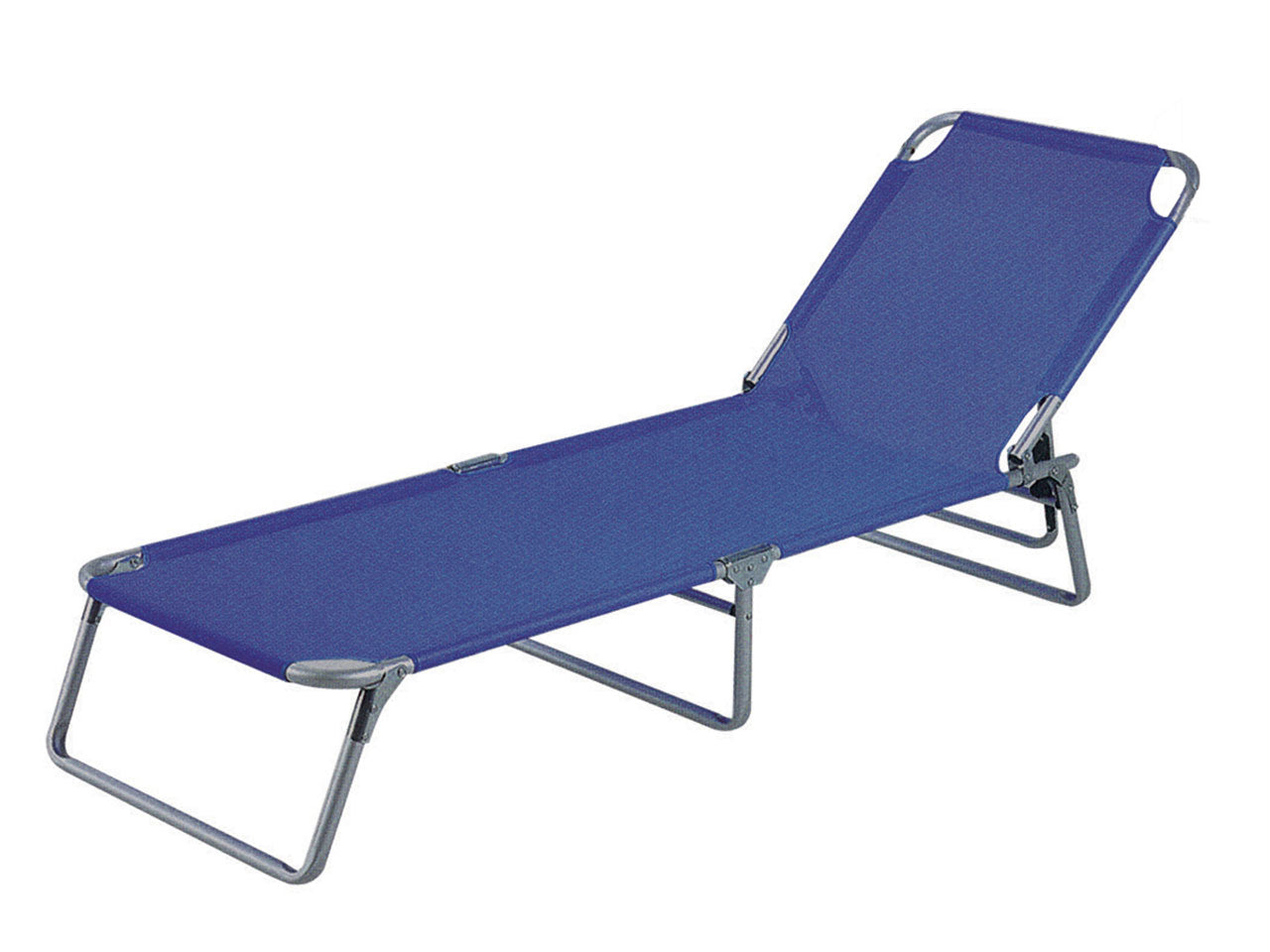 Lettino prendisole in 3 colori assortiti a 4 inclinazioni 54x24x186 cm - Fdm Overseas