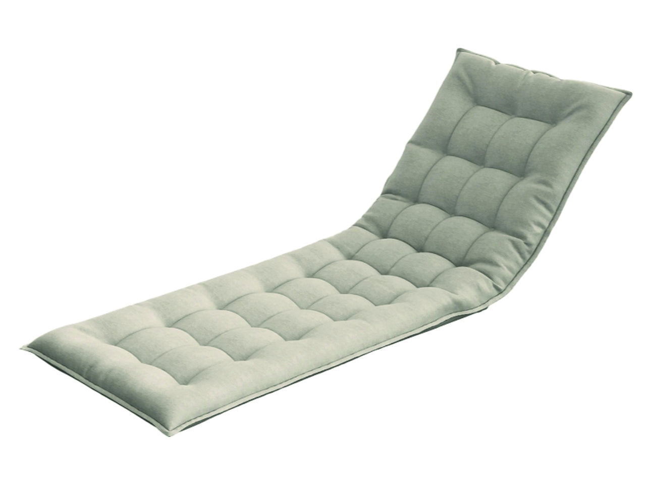 Cuscino per lettino in poliestere tortora 186x62x10 cm - Fdm Overseas