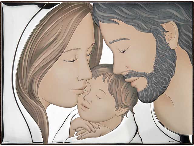 Sacra famiglia 32x44cm