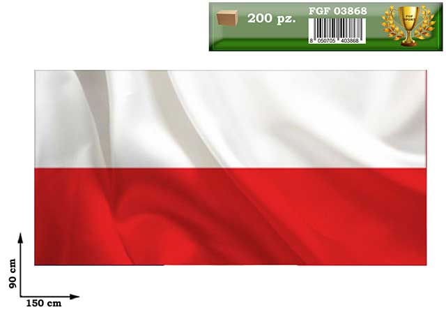 Bandiera polonia 90x150cm