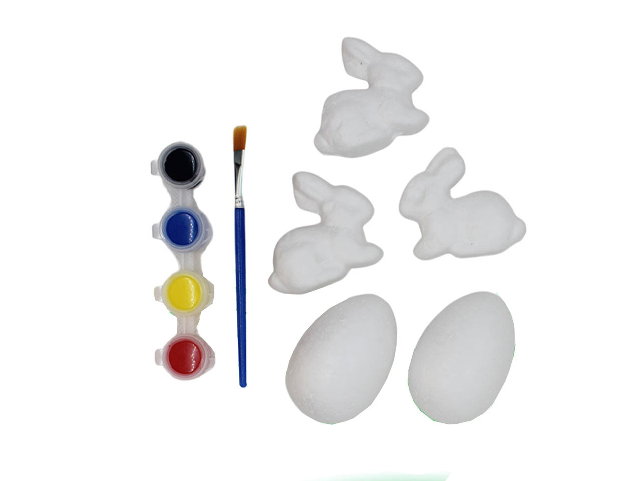 Articoli polistirolo decoupage con colori 10cm